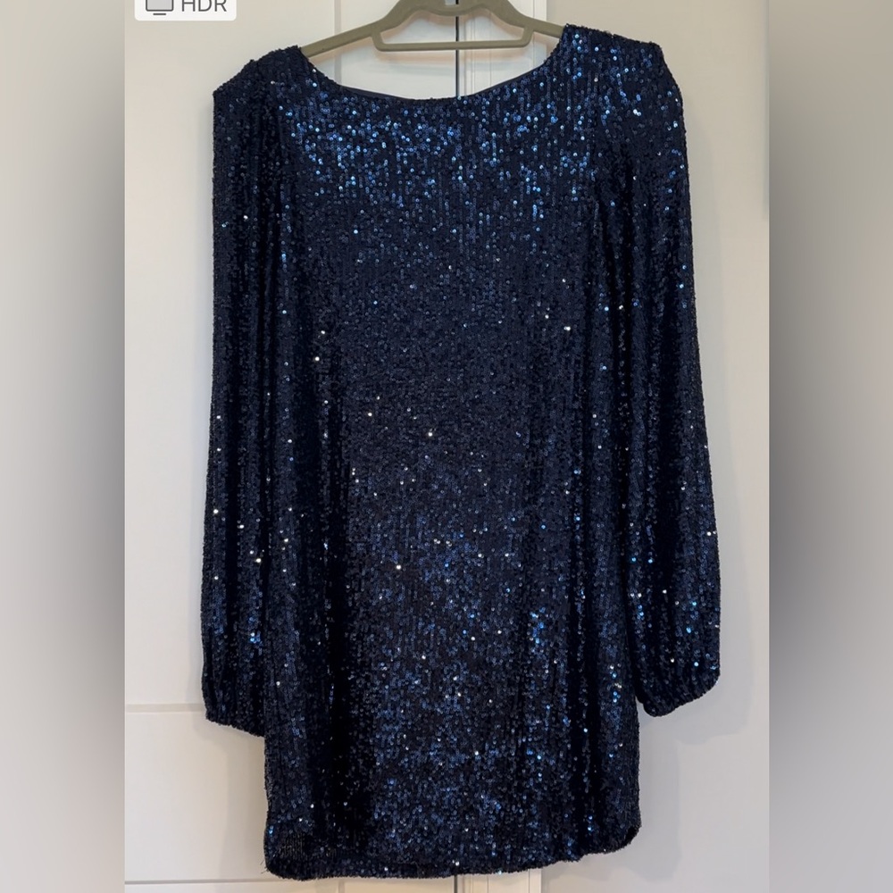 Steve Madden Blue Sequins Dress